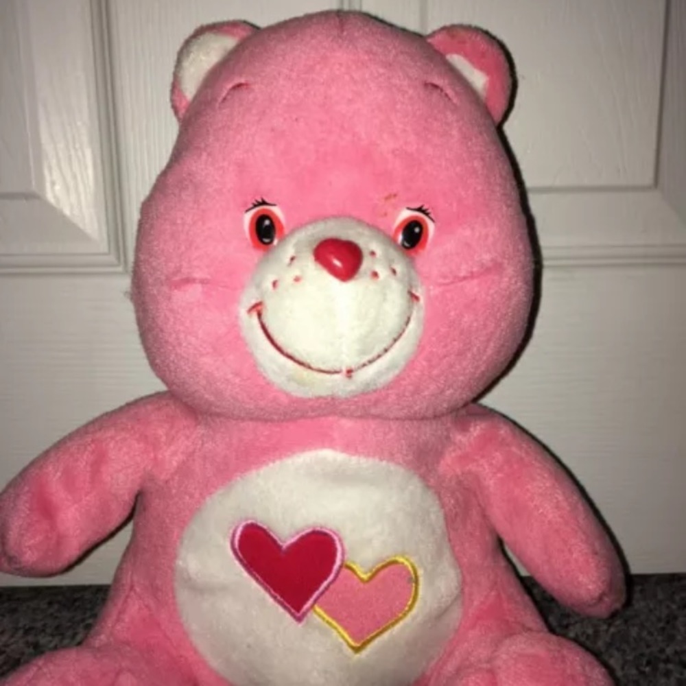CAREBEARS Plush 2003 Love ALot Bear 13”Collectible